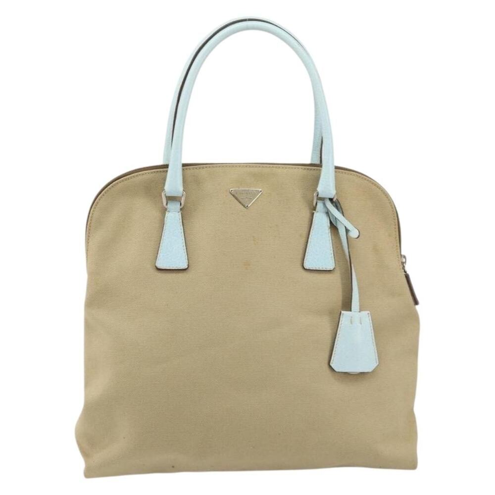 Prada Canvas Handbag Silver